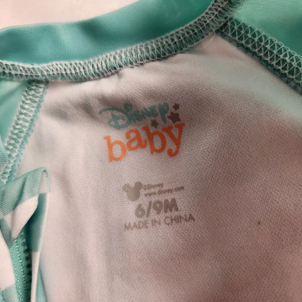Disney Baby Mickey Mouse One-Piece Checkered Swimsuit - 6 months
